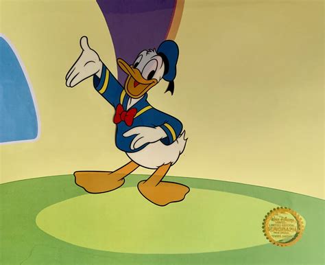 Donald duck animation cel