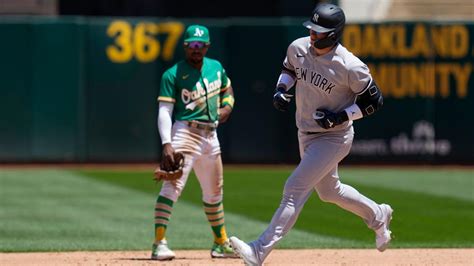 Donaldson, Kiner-Falefa lead Yankees over A’s 10-4 as New York wins 2 of 3 in the series