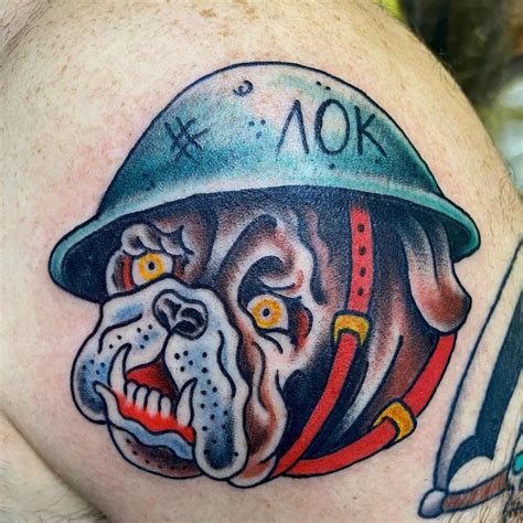 Done by askeletonwalksintoabar... BULLDOG TATTOO PARLOR