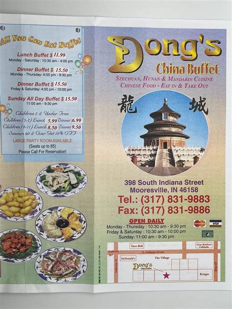 Dong's china buffet menu. Things To Know About Dong's china buffet menu. 