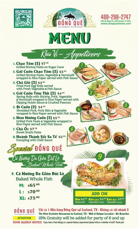 Dong que restaurant menu. Things To Know About Dong que restaurant menu. 