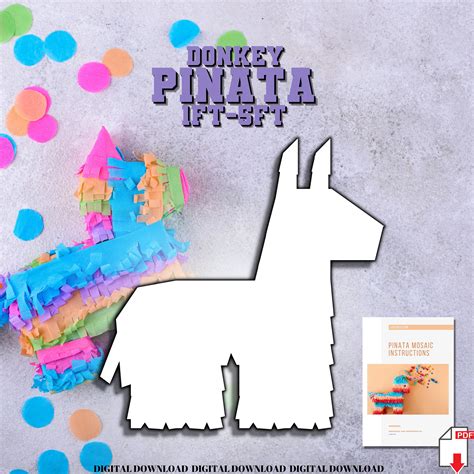 Donkey Pinata Template Clipart