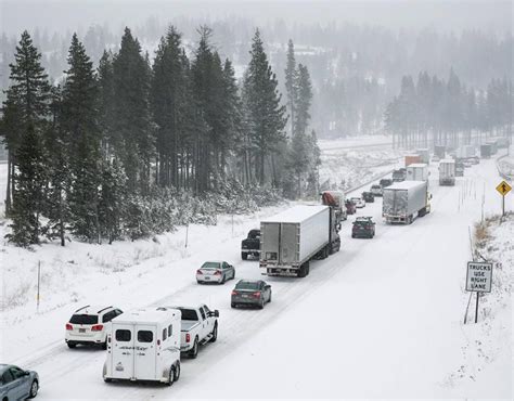 Dec. 14, 9:21 a.m. At the heaviest hours of snowfall during a massive winter storm that's pushing across the Sierra Nevada, Caltrans shut down traffic for hours last night on Interstate 80 between .... 