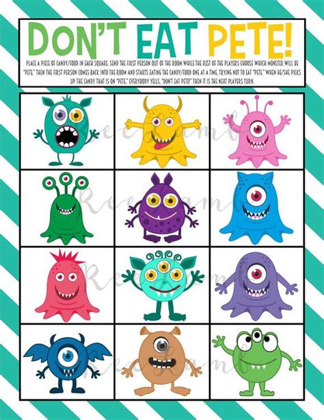 Dont Eat Pete Free Printable