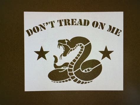 Dont Tread on Me Stencil - Etsy