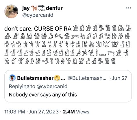 Dont care curse of ra. Curse. Gives me flashbacks of the ring and drag me to hell. That one gave me a PTSD as a kid and my parents kept watching it. Surprisingly drag me to hell isn't the one that gave me PTSD as a kid, the one who got me a PTSD is about three murder dolls that murdered their own family. the dolls are reanimated corpses of children's dollified. What ... 