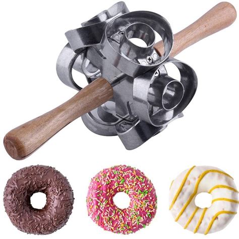 Donut cutter. Machine cutters are designed for use on sheeters and make-up tables manufactured by Moline, Rondo, Acme, LVO and others. Cutter shown fits standard 24” wide belts with 26" shaft. This Hex Donut cutter is made for cutting Donuts and creates less scrap dough because of the Hex shape at the lowest possible costs. Speed up 