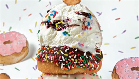 Donut ice cream. Ice Cream Cone Doughnuts. Follow your imagination and treat your kid to a Voodoo Doughnut ice cream cone styled doughnut! Great birthday party treats for kids of all ages. Visit our Custom Order Doughnut page to learn more about ordering custom doughnuts! Please note: We’ve discovered (the hard way) that shipping doughnuts damages their ... 