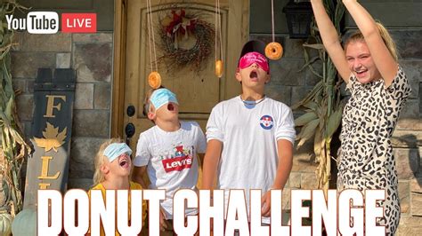 Donut on a String Eating Challenge YouTube