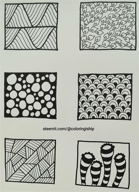 Doodle Tutorial For Complete Beginners Sample Doodle Patterns and