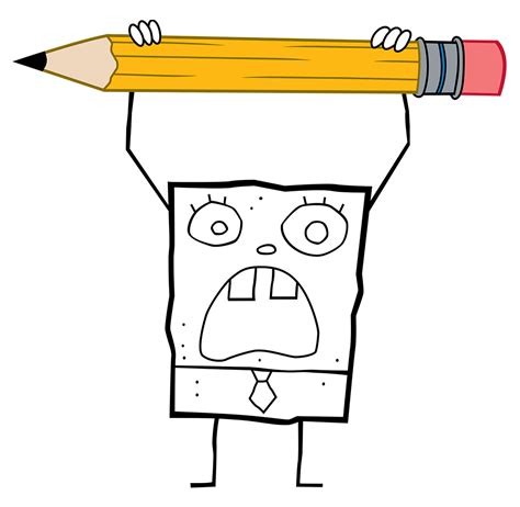 17. DoodleBob. DoodleBob first appears in the SpongeBob SquarePants 2002 episode “Frankendoodle.” He is a doodle version of SpongeBob created by SpongeBob with a magic pencil. While not necessarily evil, DoodleBob is portrayed as mischievous and tends to cause chaos and destruction..