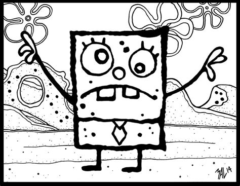Doodlebob Coloring Page