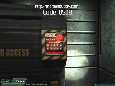 Doom 3 martian buddy code.  Code: 634 RoE Lockers #116, #117 - Delta Labs - Unknown.  Ma...