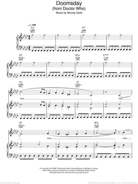 Doomsday - Doctor Who Sheet music for Piano …