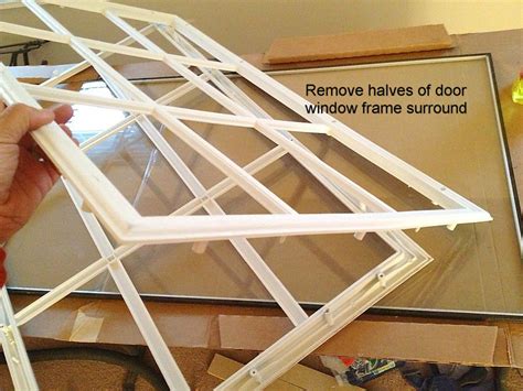 Door window grille replacement.  We recommend removing the grilles annually for light clean...