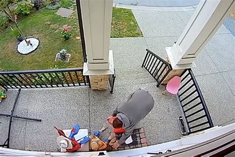 DoorDash driver caught on doorbell camera swiping delivery