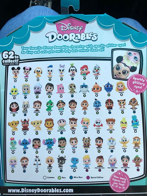 Suitable for ages: 5+ years. Includes only 1 x set of Disney Doorables Multi Peek Series 10 Collectible Figures. Dimensions/Size: Pack size: 9.84cm (H) x 7.86cm (W) x 1.50cm (D) Figure: 12.7cm / 1.5-inch (H) Material: Plastic. Features. A century of epic storytelling: Collect all 9 special-edition Disney100 Years of Wonder figures from Series .... 