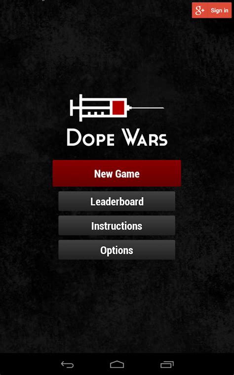 Dope wars game. The classic drug dealing game, with old school rules. 