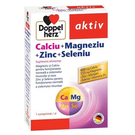 Doppelherz Aktiv Ca + Mg + Zn + Se, Queisser Pharma, 30tb