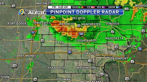 Jun 24, 2023 · Published: Jun. 24, 2023 at 1:17 PM PDT. CEDAR RAPIDS, Iowa (KCRG) - Strong to severe storms are possible this afternoon and evening. The latest scan from Pinpoint Doppler Radar. (KCRG) THIS ... . 