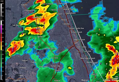 Doppler radar daytona beach florida. Strong storms rolled through Central Florida early Thursday, damaging homes, downing power lines and flipping a car in Flagler County. Tornado watches and warnings were issued across the region ... 