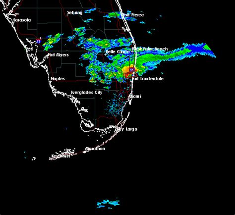 Composite Doppler Radar loop for Deerfield Beach FL, providing current animated map of storm severity from precipitation levels. View other Deerfield Beach FL radar models including Long Range, Base, Storm Motion, Base Velocity, 1 Hour Total, and Storm Total; with the option of viewing static radar images in dBZ and Vcp measurements, for …