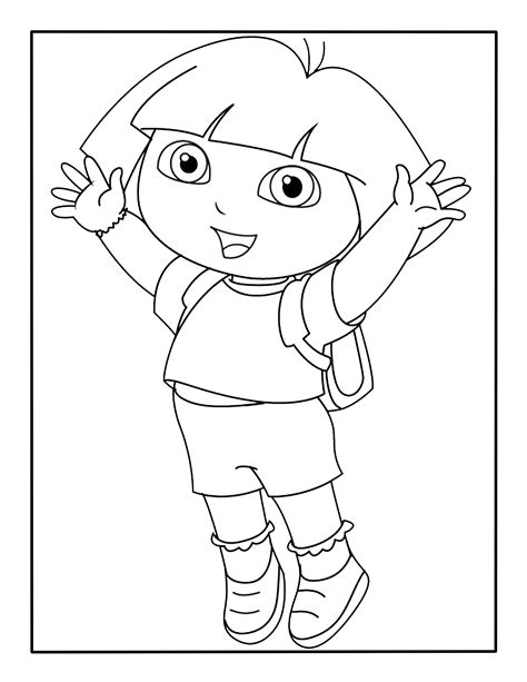 Dora Coloring Shee