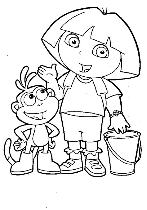 Dora Image Coloring Page