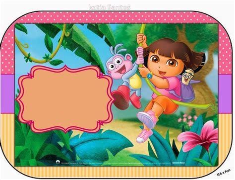 Dora The Explorer Free Printable Candy Bar Labels And Images Oh My Fiesta In English