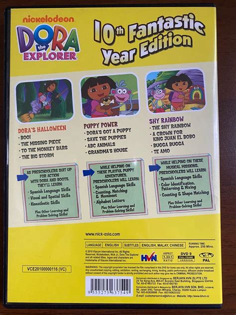 Here is the opening and closing to the 2003 DVD release of Dora the Explorer - Map Adventures.Here are the contents:(Opening)1. Paramount copyright warning s...