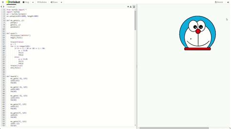 Doraemon using Python’s Turtle – Python For Fun