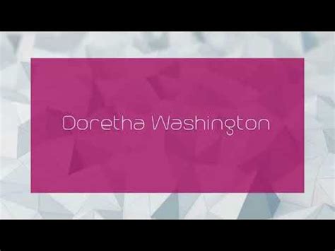Doretha Washington - Biography - askART