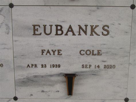 Dorothy Faye Cole Eubanks (1939-2024) - Find a Grave