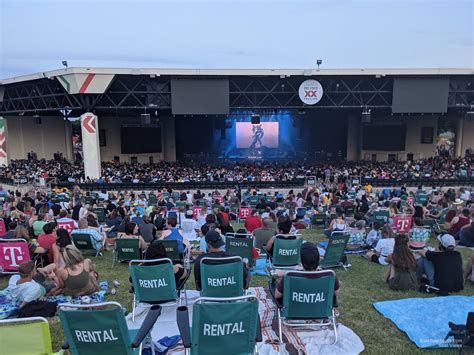Dos equis lawn seats. The vast majority of sections 200-205 are covered by the roof at Dos Equis Pavilion. However, the back of sections 200-205 are left exposed to the open air. To ensure your seats are under cover in the 200 sections, do not purchase rows W-Z or any double lettered rows. The lawn at Dos Equis Pavilion is completely NOT covered by the roof 