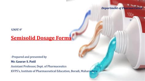 Dosage Forms I. Solid Dosage Forms and SemiSolid Dosage Forms PDF