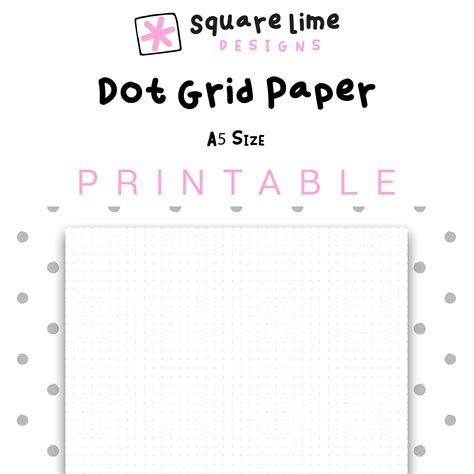 Dot Grid Paper Printable Templates For Bullet Journaling