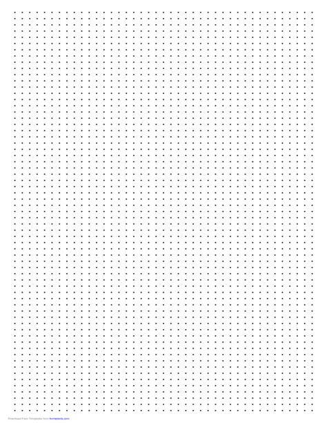 Dot Paper with Four Dots Per Inch on LedgerSized Paper Free Download
