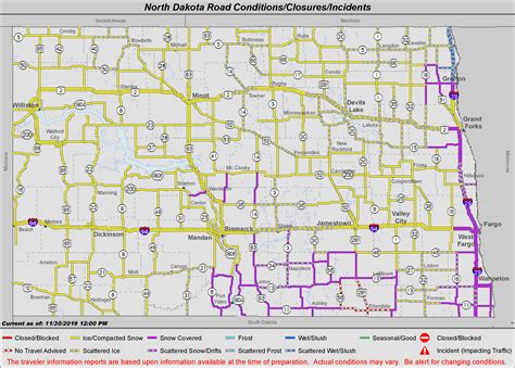 Dot road conditions nd. ND Roads - North Dakota Travel Map 