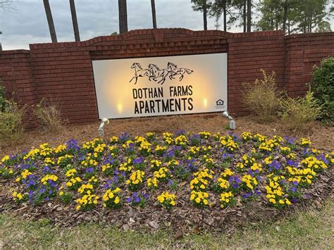 Dothan farms. 400 Burt Dr, Dothan, AL 36305. (334) 500-3318. Ask Us A Question. I am interested in discovering more information about Dothan Farms in Dothan, AL. Please send me more information. Thanks! 1-3 Bedrooms. $1,097 - $1,587Available Unit Pricing. 900-1,500 Square Feet. 