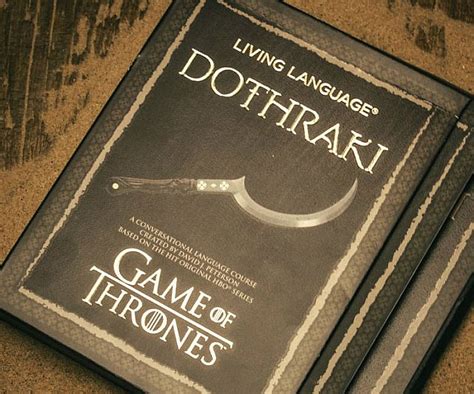 Dothraki Language Instructional Book Add to your repertory of