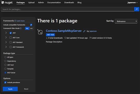 Dotnet nuget push key.  Contribute to carlos-zamora/wt-mcp development by creat...