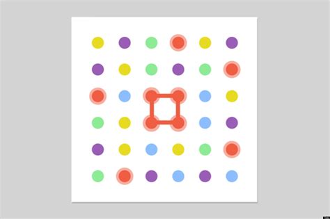 Dots video game. The original game starts with a dotted shape drawn on a sheet of squared paper. In a single move, player adds one (and only one) dot in line with four existing dots and joins all five (and only five) dots with a line. Adding new dots creates new opportunities for further moves and on the other hand, blocks some moves. Every … 