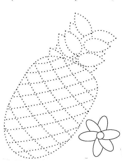 Dotted Pattern Pineapple Coloring Page Dotted Pattern Pineapple Coloring Page Color Nimbus