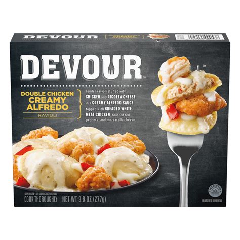 Double Chicken Creamy Alfredo Ravioli Products Devour Foods