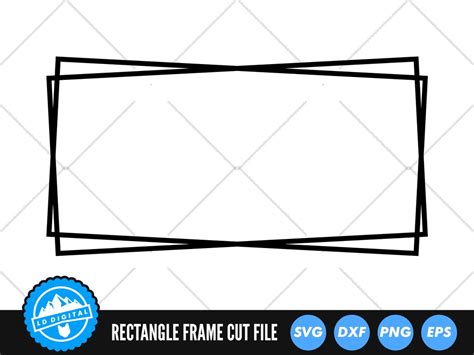 Double Rectangle Frame SVG Frame SVG Shape SVG Rectangle Svg Rectangle