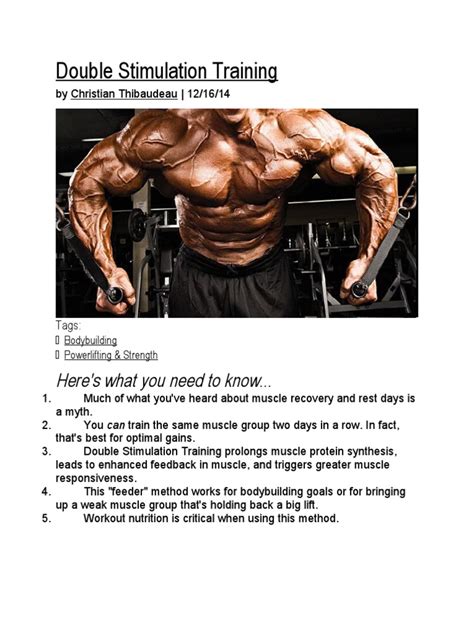 Double Stimulation Training