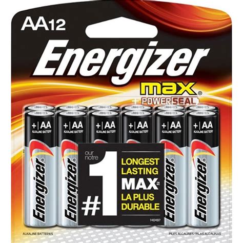 Double aa battery. Depend on the power of Energizer MAX AA batteries to power your everyday electronics. 24 pack of Energizer MAX AA Alkaline batteries, double A batteries. Energizer's longest-lasting MAX AA batteries - up to 50% longer lasting than EVEREADY GOLD in demanding devices. Long lasting batteries for your AA … 