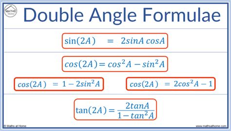 Double angle formula.  This guide provides a complete overview of the ...
