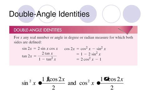 Double angle identities cos.  Explanation To find the exact value of Concepts Double ang...