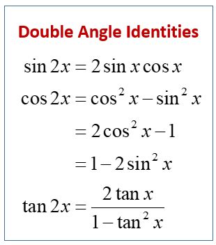 Double angle identities integrals.  For students preparing for AS & A Level 1.  3.  If bot...